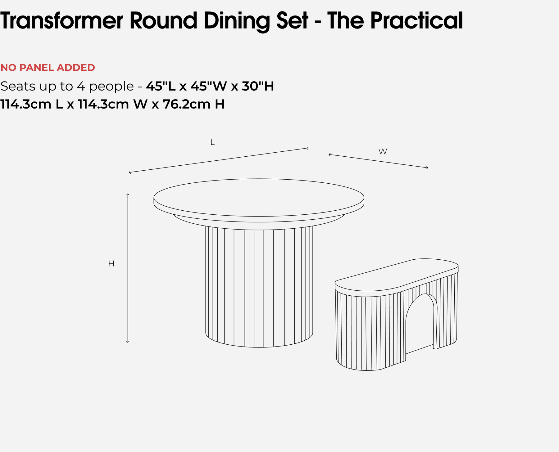 Round Practical desktop collapsed